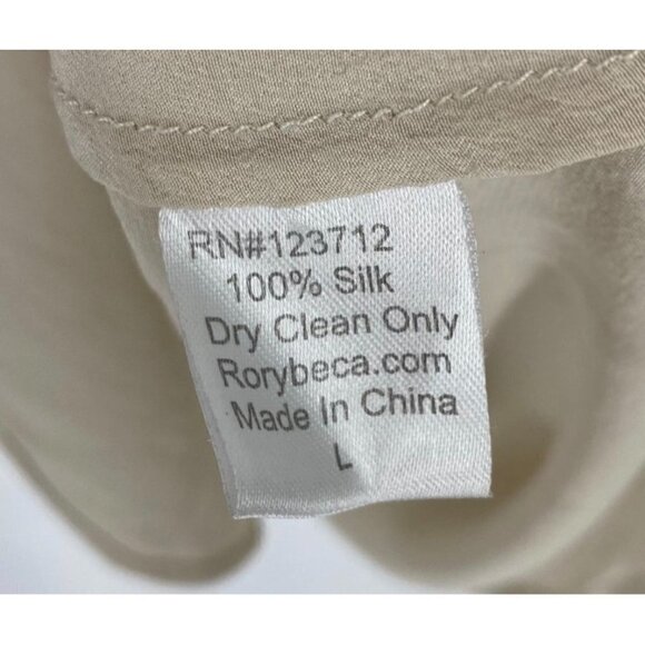 Rory Beca Silk Sleeveless Button Up Blouse - L - Picture 3 of 4